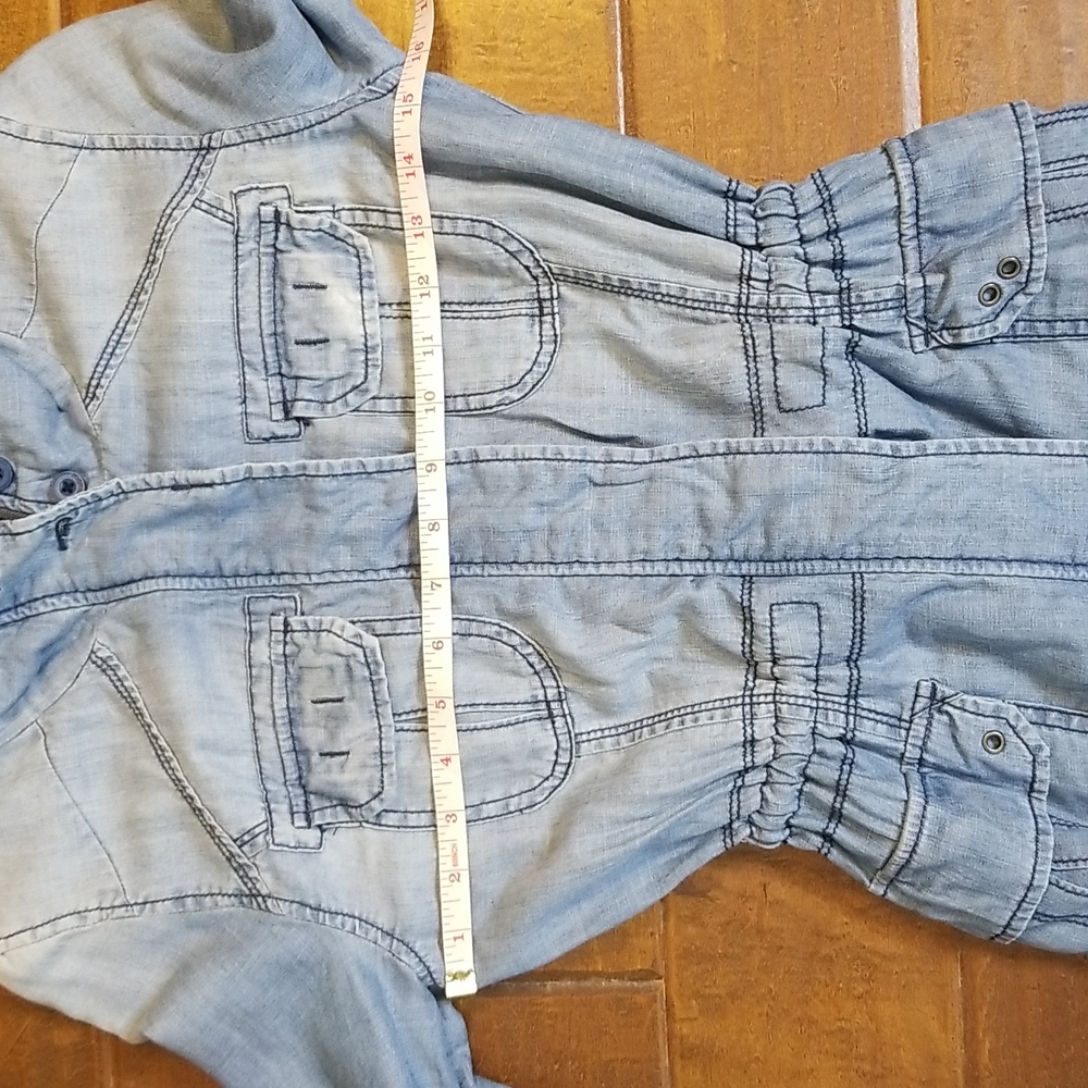 Anthropologie  Marrakech Womens Blue Denim Jacket Size XS - Picture 7 of 12